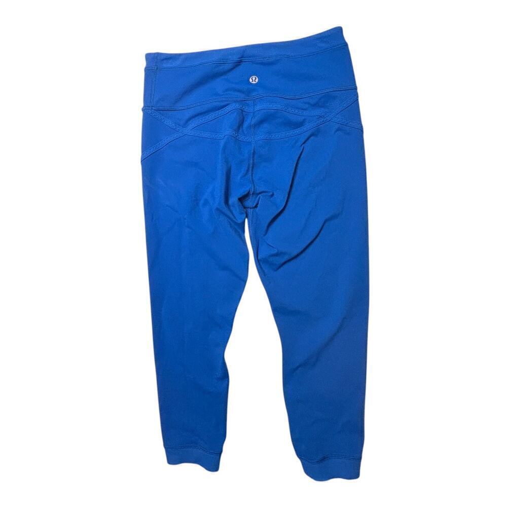 Lululemon Roll Out Crop Legging Baroque Blue Size 6 - Picture 9 of 13